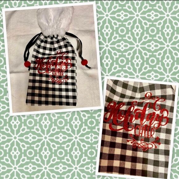 Buffalo Plaid Wine Bottle Gift Bag - Picture 2 of 2